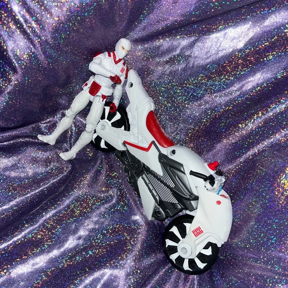 G. I. Joe Snake Eyes with motorcycle